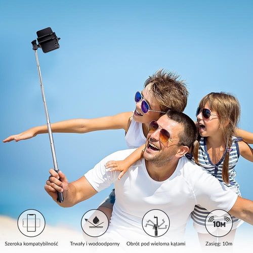 Selfie-stick bluetooth do smartfona BlitzWolf BW-BS6 (kolor czarny) na Arena.pl