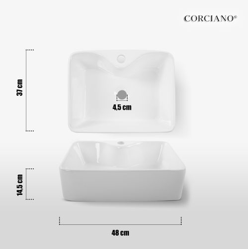 Umywalka Nablatowa KELLY prostokątna na Arena.pl