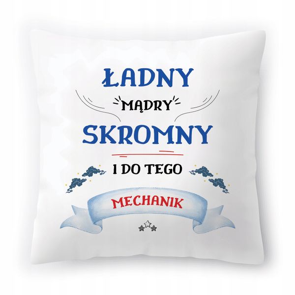 Poduszka Dla Mechanika Na Urodziny Na Prezent Z Nadrukiem Ze Zdjęciem zdjęcie 1