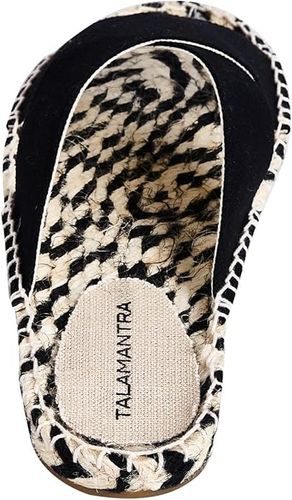 TALAMANTRA Damskie Espadryle Klapki Czarne Rozmiar 40 na Arena.pl