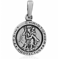 SREBRNY MEDALIK ŚWIĘTY KRZYSZTOF PRÓBA SREBRA 925 GRAWER GRATIS!