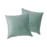 Welurowa poszewka ozdobna  Werona szałwiowa 40x40