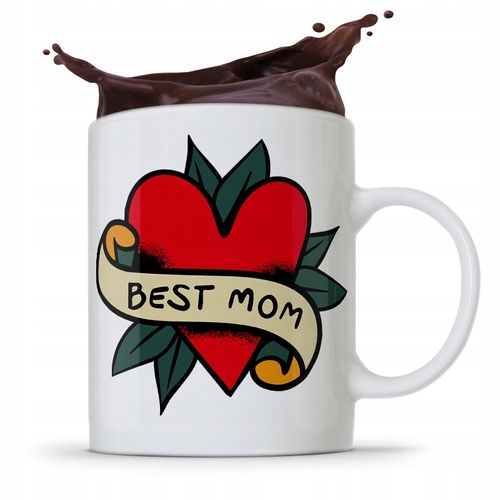 Kubek Prezent Urodzinowy Dla Mamy Matki Best Mom Z Nadrukiem Ze Zdjęciem na Arena.pl