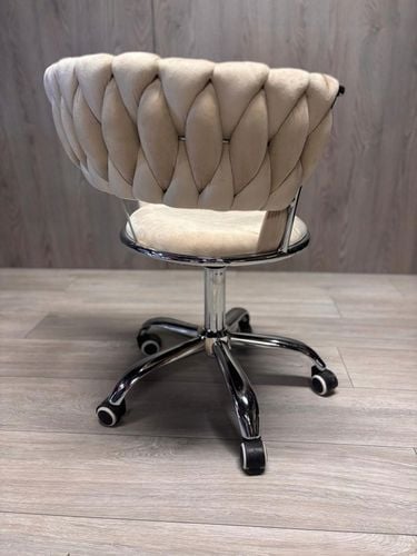 Krzesło obrotowe do biurka ucznia gabinetu regulowane welurowe na Arena.pl