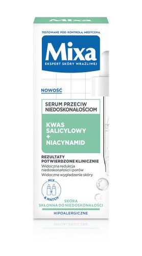 Mixa Lab Serum Przeciw Niedoskonałościom Kwas Salicylowy + Niacynamid 30ml na Arena.pl