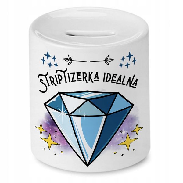 Dla Striptizerki Skarbonka Na Urodziny Na Prezent Z Nadrukiem Ze Zdjęciem zdjęcie 1