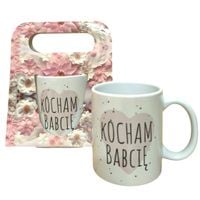 kubek w ozdobnym opakowaniu kocham babcię 300 ml