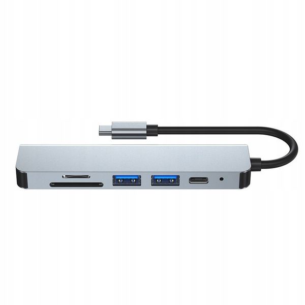 ROZDZIELACZ ADAPTER HUB HDMI TYPE-C USB-C SD MICRO-SD DO MACBOOK M1 M2 M3 zdjęcie 6
