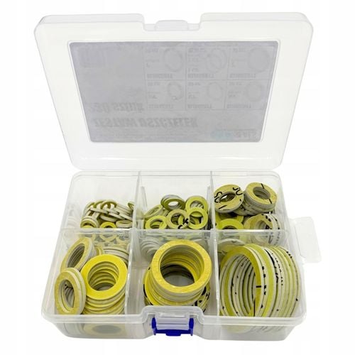 Zestaw uszczelek hydraulicznych płaskich z klingerytu, 230 szt, 7 na Arena.pl