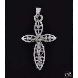 SREBRNY KRZYŻYK Z UKRZYŻOWANYM JEZUSEM PRÓBA SREBRA 925 na Arena.pl
