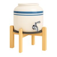 Ceramiczny dystrybutor wody CD-02 Niebieski Zestaw Elit-2 Silver Podstawka