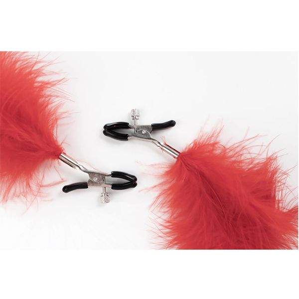 Feather Nipple Clamps With AdjustablePressure, And Soft Comfortable Pads zdjęcie 3