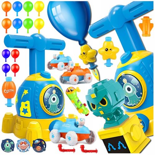 Samochód WYRZUTNIA BALONÓW XXL DUŻY ZESTAW Rakieta AUTKA AERODYNAMICZNE na Arena.pl