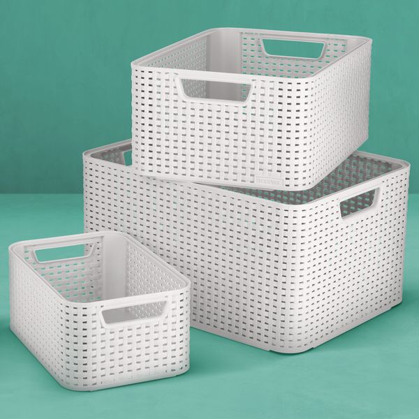 Curver Koszyk Pojemnik Organizer Z Pokrywką 30L zdjęcie 6