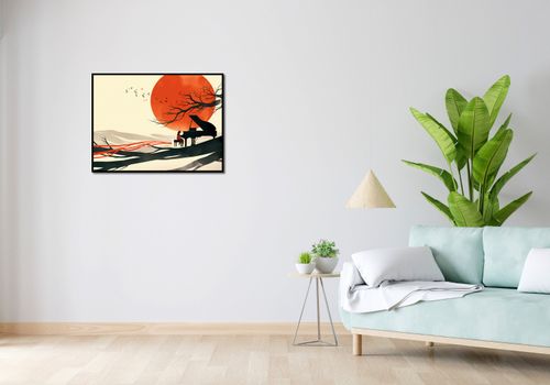 Plakat 80x60cm Pianistka na Arena.pl