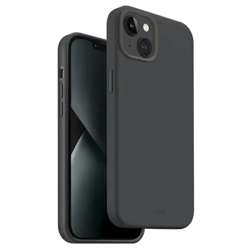 Etui UNIQ Lino Hue Magclick Charging na iPhone 14 Plus - szare na Arena.pl