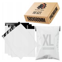 Foliopaki foliopak kurierskie PREMIUM gruby koperty foliowe 500x600mm 50szt