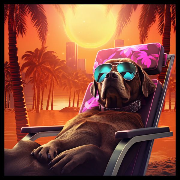 Plakat 40x40cm Lato w Stylu zdjęcie 2