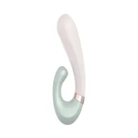 satisfyer heat wave - podwojny model z funkcją podgrzewania, rożowy