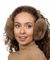 Beżowe Nauszniki na uszy Zimowe Klasyczne Słuchawki na zimę Ciepłe Zimowe