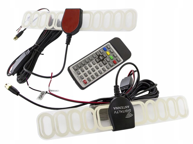 Samochodowy TUNER TELEWIZJI CYFROWEJ DVBT2 HEVC H.265 USB HDMI AV 2 ANTENY zdjęcie 6