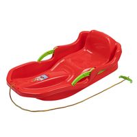 Plastikowe sanki z hamulcami Speed Bob Czerwone