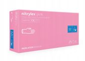 Rękawice nitrylowe nitrylex pink M 100 szt.