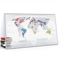 Mapa zdrapka "Travel Map™ Air World" | 1DEA.me
