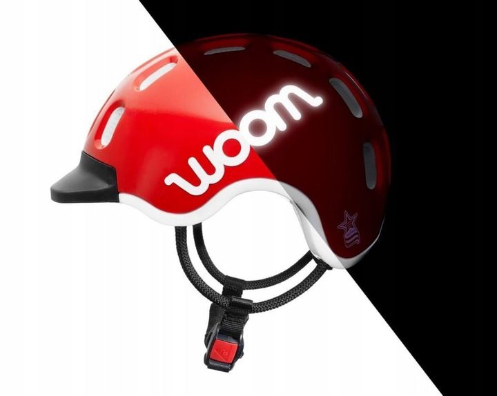 Kask rowerowy dla dzieci WOOM M 53-56 cm Czerwony zdjęcie 11