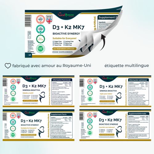 Witamina D3 2000IU K2 MK7 100mcg Max wsparcie systemu immunologicznego na Arena.pl