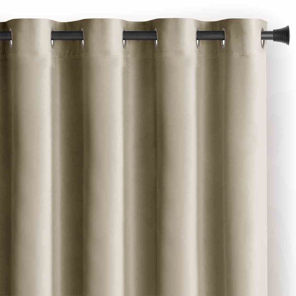 CURT/AH/VELVET/EYELETS/BEIGE/140X270/1PC zdjęcie 4