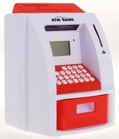 2X duży BANKOMAT dla dzieci SKARBONKA Z PINEM I KARTĄ BANKOMATOWĄ sejf zaba