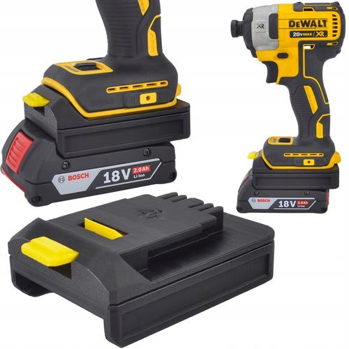 ADAPTER PRZEJŚCIÓWKA Z BATERI BOSCH 18V NA NARZĘDZIA DEWALT XR 18V na Arena.pl