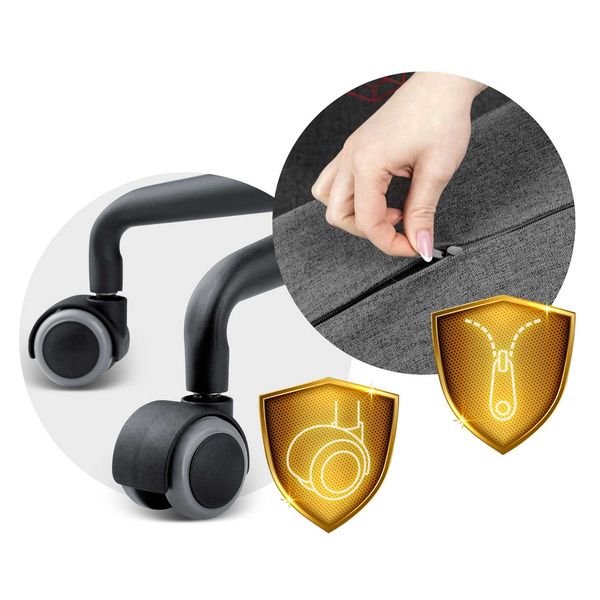 Fotel biurowy Sofotel Werona - szary - 2583 zdjęcie 10