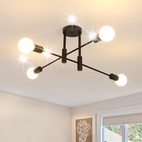 LAMPA SUFITOWA WISZĄCA E27 ZYRANDOL LOFT CZARNY NOWOCZESNY