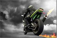 120CM 80CM OBRAZ ŚCIENNY MONSTERBIKE