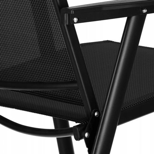 Składane KRZESŁO ogrodowe MOCNE METALOWE na TARAS balkon FOTEL OGRODOWY na Arena.pl