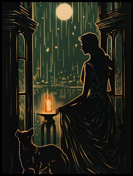 Plakat 60x80cm Nocne Szeptanie zdjęcie 2