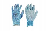 Rękawice robocze poliester+poliuretan krople 7/S