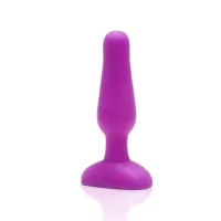 b-vibe novice plug fuchsia - bezprzewodowy model silikonowy, 10 cm
