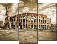70 90CM OBRAZ 3 ELEM COLOSSEO ŚCIENNY DRUK PŁÓTNO