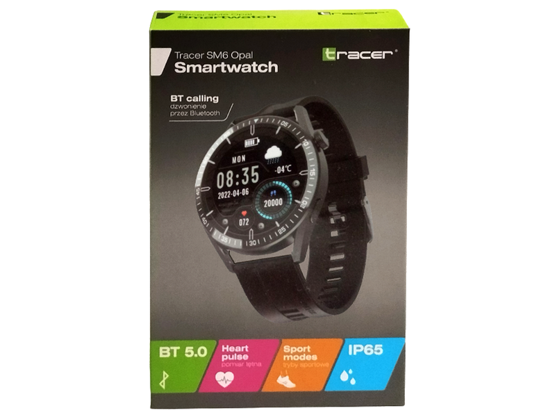 Smartwatch Tracer SM6 Opal czarny zdjęcie 3