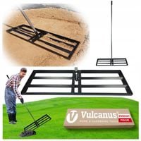 NIWELATOR Terenu Ręczny 120cm Równiarka do Kretowisk Piasku Trawnika XXL