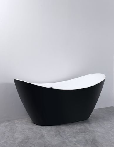 Wanna wolnostojąca Malta Czarno-biała na Arena.pl