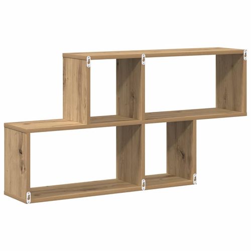 Półka ścienna z półką dąb artisan 100 x 20 x 53 cm na Arena.pl