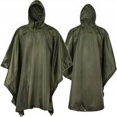 PELERYNA PRZECIWDESZCZOWA Poncho PŁASZCZ narzuta vinyl OLIVE MFH