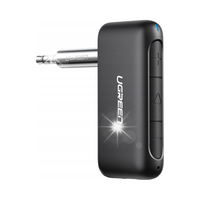 Odbiornik dźwięku audio do samochodu Bluetooth 5.0 AUX mini jack czarny