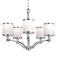 LAMPA wisząca PROSPECT PARK FE-PROSPECT-PARK5 Elstead FEISS metalowa OPRAWA zwis żyrandol chrom nikiel satynowy