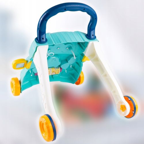 CHODZIK PCHACZ AUTKO ZABAWKA EDUKACYJNA INTERKATYWNA SORTER RUCHOME KLOCKI na Arena.pl