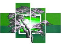 OBRAZ GREEN SUNSET NATURA